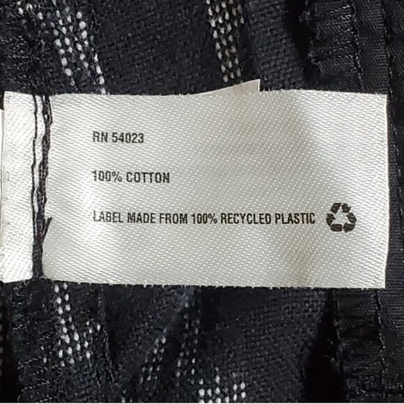 Gap Ikat black gray white canvas shorts sz 2 - Picture 13 of 15